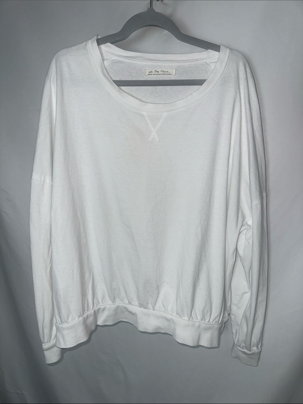 We The Free White Pullover Sweatshirt